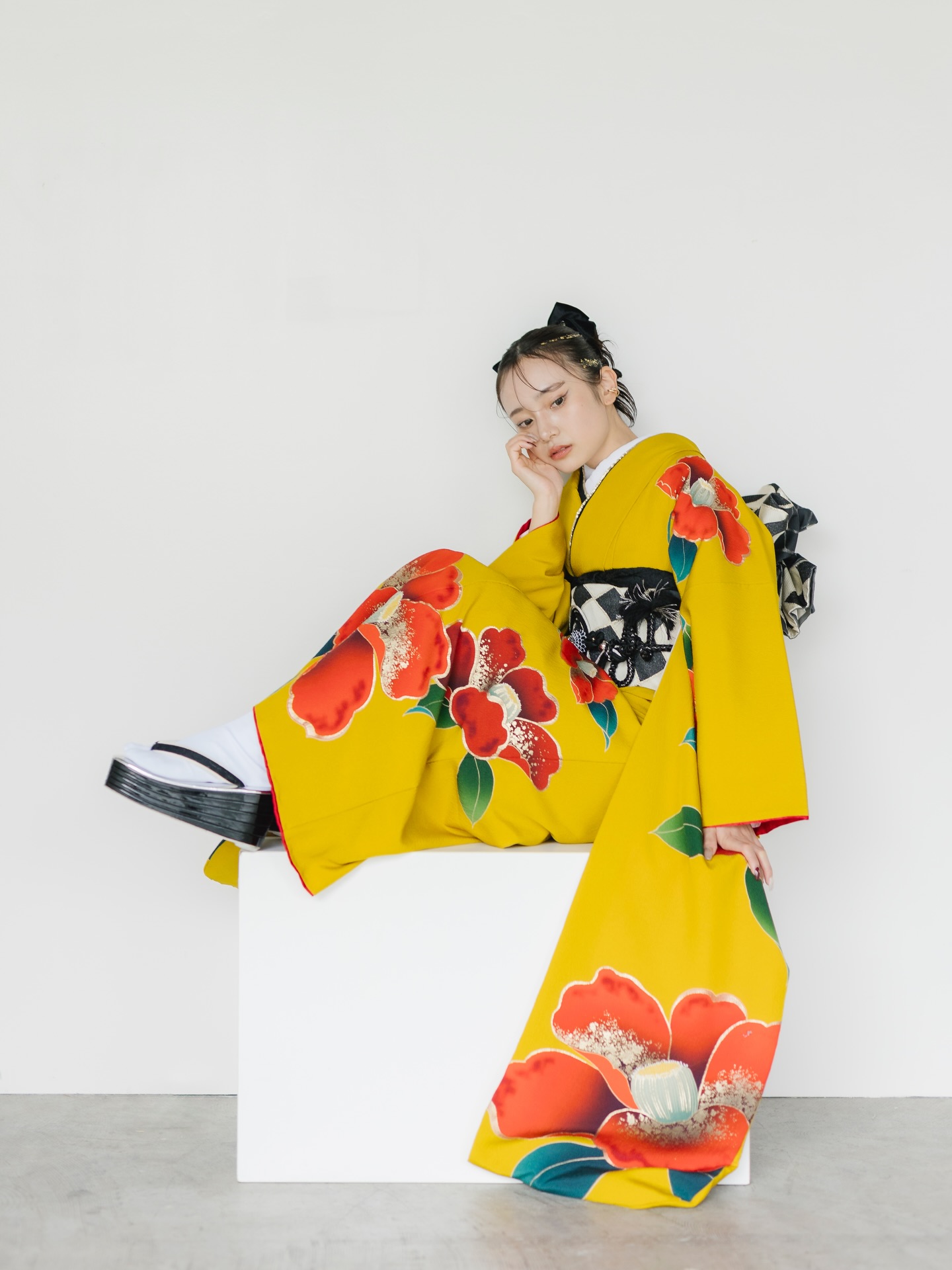 振袖を着た女性